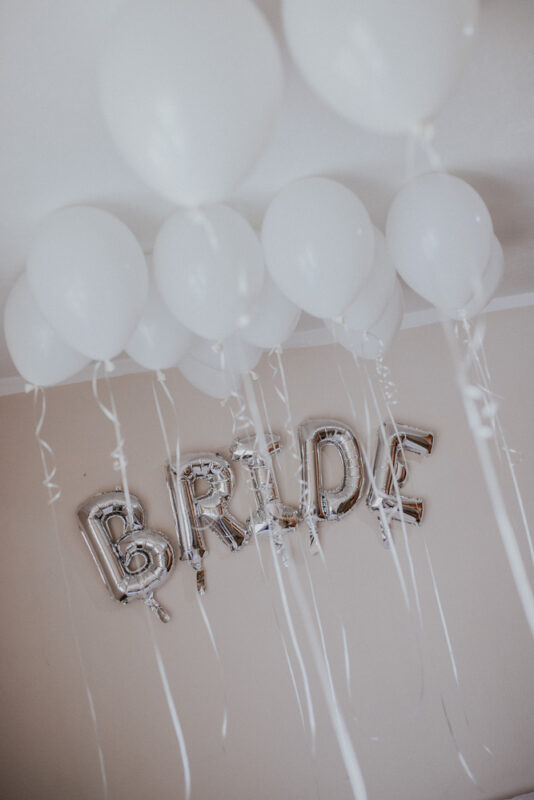 balloon ceiling for brides