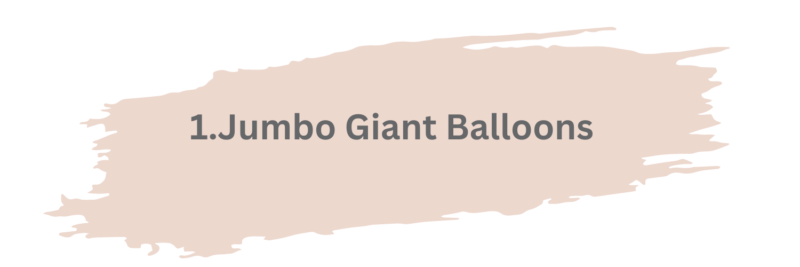 giant table balloon decorations 