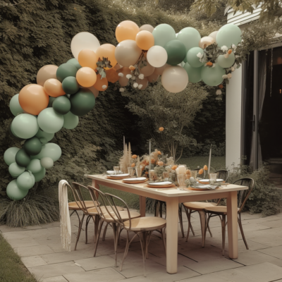 outdoor balloon decoration ideas